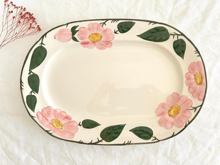 Plat ovale Villeroy & Boch Wild Rose, Antiek en Kunst, Antiek | Servies los, Ophalen of Verzenden