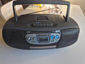 JVC cd cassette fm speler k7 beschikbaar voor biedingen
