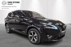 Nissan Qashqai Hybrid-Aut-Airco-Pano-Gps-carplay 380g, Auto's, Nissan, Stof, Zwart, 4 cilinders, Zwart