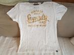 SuperDry T-shirt in wit met sterren, maat 42, Kleding | Dames, Maat 38/40 (M), Superdry, Wit, Ophalen of Verzenden