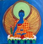 Peinture toile Bouddha Menla cadre schilderij, Antiquités & Art, Enlèvement