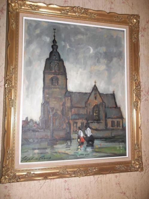 St. Gorus - St. Aldegondiskerk Mespelare - Romaanse kerk, Antiek en Kunst, Curiosa en Brocante, Ophalen of Verzenden
