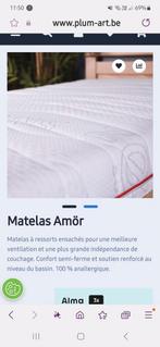 Plum'Art Amor, Huis en Inrichting, Slaapkamer | Matrassen en Bedbodems, Ophalen, Tweepersoons, 140 cm, Zo goed als nieuw