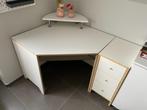 Hoekbureau + ladekastje (3 lades), Ophalen, Gebruikt, Bureau