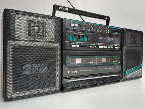Ghettoblaster 80's soundmachine, Audio, Tv en Foto, Radio's, Zo goed als nieuw, Radio, Ophalen