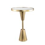 Bijzettafel - H60 x 40 cm - IJzer - Goud – Spiegelblad tafel, Huis en Inrichting, Woonaccessoires | Zuilen en Pilaren, Ophalen of Verzenden