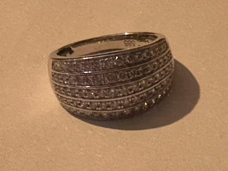 Ring 14k goud, Handtassen en Accessoires, Ringen, Zo goed als nieuw, Goud, Ophalen