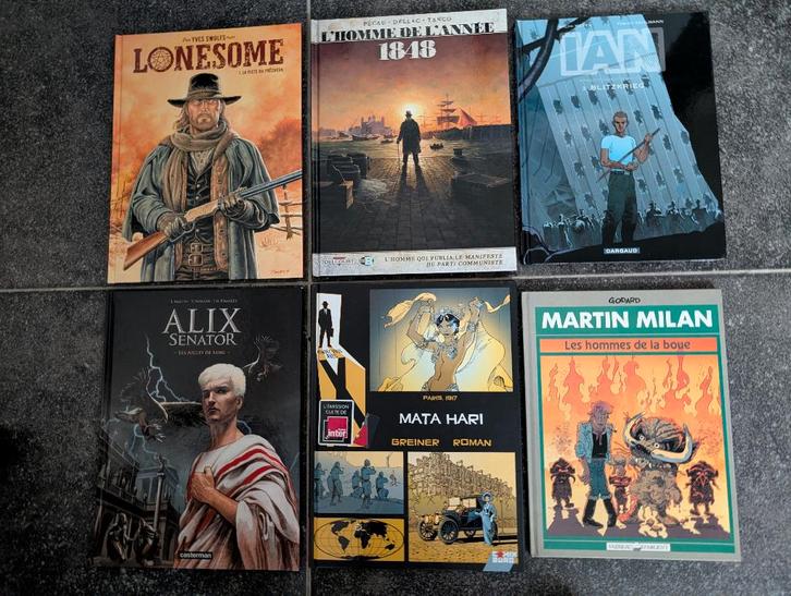 Set van 6 nieuwe diverse strips (Lonesome - Alix...), Boeken, Stripverhalen, Nieuw, Meerdere stripboeken, Ophalen of Verzenden