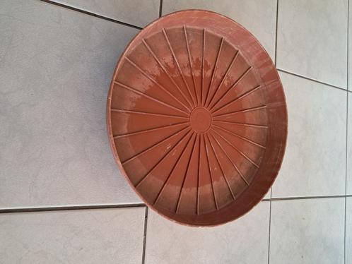 plantentrolley kunststof terracottalook 35 cm, Tuin en Terras, Bloembakken en Plantenbakken, Gebruikt, Kunststof, Binnen, Balkon