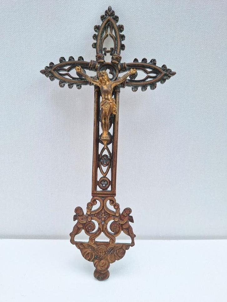 Crucifix/Crucifix antique du XIXe siècle, Antiquités & Art, Antiquités | Objets religieux, Enlèvement ou Envoi