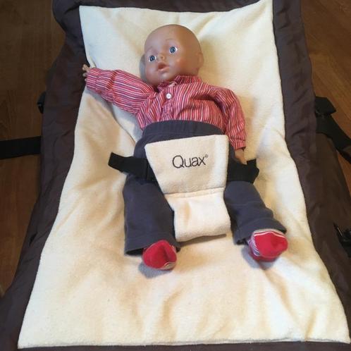 Pouf relax bébé 2 en 1 Quax Poofy cannelle 2 en 1, Kinderen en Baby's, Wipstoeltjes, Gebruikt, Overige merken, Met gordel(s) of riempje(s)