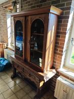Vitrinekast - Vol eik Moet dit weekend weg!, Huis en Inrichting, Ophalen, Gebruikt, 100 tot 150 cm, Eikenhout