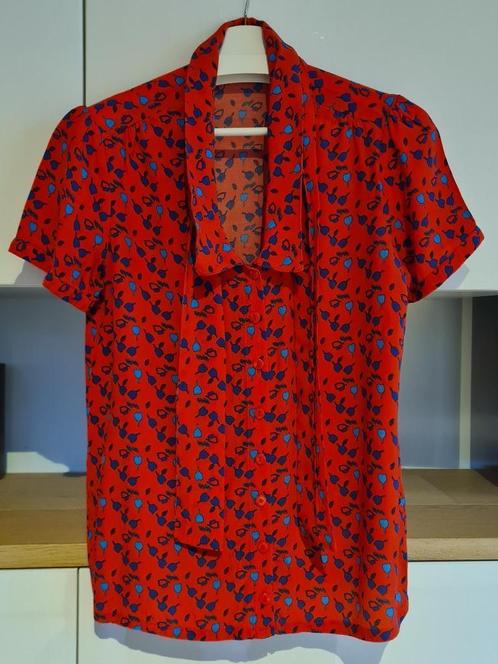 Rode blouse 'bloemen' (Wow to go, maat: M), Vêtements | Femmes, Blouses & Tuniques, Comme neuf, Taille 38/40 (M), Rouge, Enlèvement ou Envoi