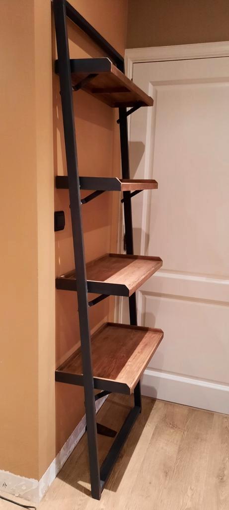 Industrieel open rek, Huis en Inrichting, Kasten | Boekenkasten, Zo goed als nieuw, 50 tot 100 cm, 200 cm of meer, 25 tot 50 cm