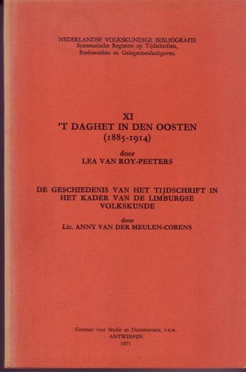 Volkskundige bibliografie 't Daghet in de oosten (1885-1914) beschikbaar voor biedingen