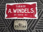 Reclame Tabacs A. Windels  -  Mechelen, Collections, Marques & Objets publicitaires, Comme neuf, Enlèvement ou Envoi