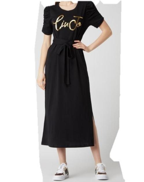 Zwarte jurk Liu Jo, Kleding | Dames, Jurken, Zo goed als nieuw, Maat 36 (S), Zwart, Onder de knie, Ophalen of Verzenden