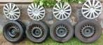 16" 5x112 wielen met winterbanden — VW Audi Mercedes, Auto-onderdelen, Banden en Velgen, Ophalen, Gebruikt, 16 inch, Banden en Velgen