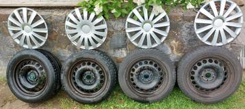 16" 5x112 wielen met winterbanden — VW Audi Mercedes  beschikbaar voor biedingen