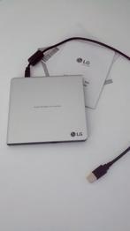 LG Slim Portable DVD-writer zilver nieuw, Computers en Software, Optische drives, Nieuw, Extern, Dvd, Ophalen of Verzenden