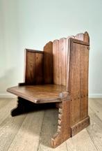Arts & Crafts Stoel - Jacobus A. Huizinga - info gevraagd(?), Ophalen, Gebruikt, Bruin, Brutalisme, Mid-century, Arts&Crafts