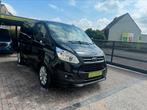 FORD TRANSIT CUSTOM * SPORT * AUT * 170PK * DUB CAB * CAMERA, Testrit aan huis, Leder en Stof, Zwart, Bedrijf