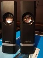 multimedia luidsprekerboxen, Gebruikt, Minder dan 60 watt, Front, Rear of Stereo speakers, Ophalen