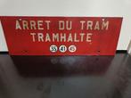 Emaille bord tram, Ophalen of Verzenden