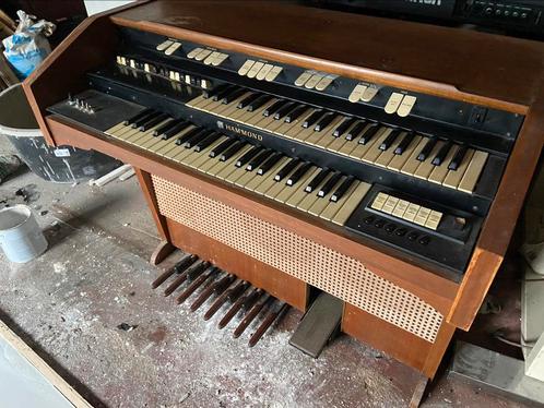 orgue Hammond L102 vers 1963 roues phoniques et spring verb, Musique & Instruments, Orgues, Utilisé, Orgue, 2 claviers