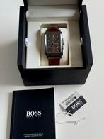 Hugo Boss horloge - leer, Handtassen en Accessoires, Horloges | Heren, Ophalen, Leer