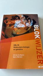 Elfride De Baere - Cel IV Moleculaire Biologie en genetica, Ophalen of Verzenden, Zo goed als nieuw, Elfride De Baere; Björn Menten
