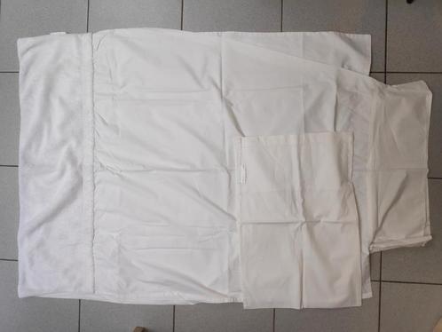 wit babydekbedovertrek 124x95 cm + kussensloop Quax, Kinderen en Baby's, Babywiegjes en Ledikanten, Zo goed als nieuw, Overige typen