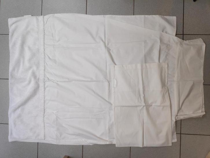 wit babydekbedovertrek 124x95 cm + kussensloop Quax, Kinderen en Baby's, Babywiegjes en Ledikanten, Zo goed als nieuw, Overige typen