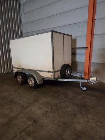 Aanhangwagen dubbelasser, Auto diversen, Aanhangers en Bagagewagens, Ophalen, Gebruikt