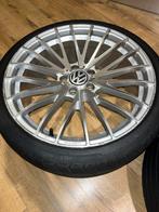 19 inch velgen met banden – VW stijl – 5x112 – KBA, Auto-onderdelen, Gebruikt, Banden en Velgen, 235 mm, Personenwagen