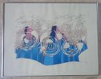 JEAN-MICHEL FOLON / WERVELWIND / KLEURLITHO / 75x96cm KADER, Antiek en Kunst, Kunst | Litho's en Zeefdrukken, Ophalen