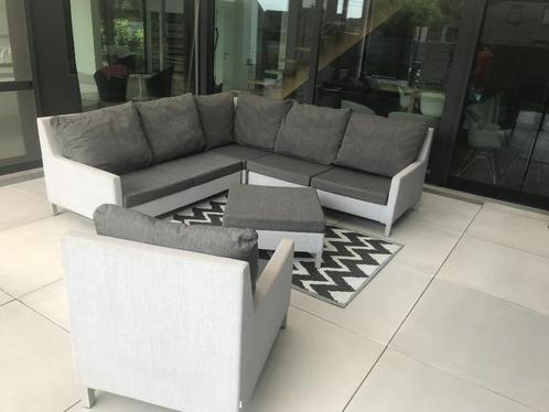 LOUNGSETS 4 SEIZOENEN IN het GRIJS, Tuin en Terras, Tuinsets en Loungesets, Zo goed als nieuw, Loungeset, Overige materialen, 7 zitplaatsen