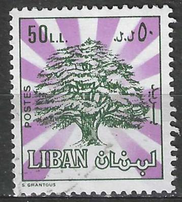 Libanon 1989 - Yvert 310 - Stralende ceder - 50 l. (ST) beschikbaar voor biedingen