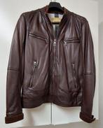 Te koop lederen heren vest maat M, Ophalen, Zo goed als nieuw, Maat 48/50 (M), Bruin