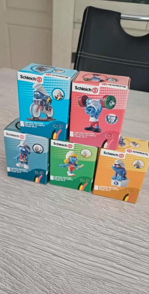 Smurfs Complete 2012 gelimiteerd - schleich Olympic Belgium, Verzamelen, Smurfen, Zo goed als nieuw, Poppetje, Figuurtje of Knuffel