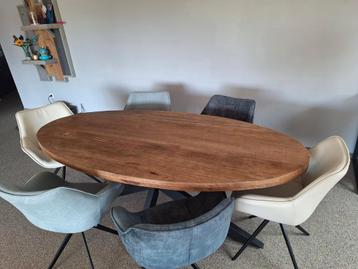Ovale eettafel 