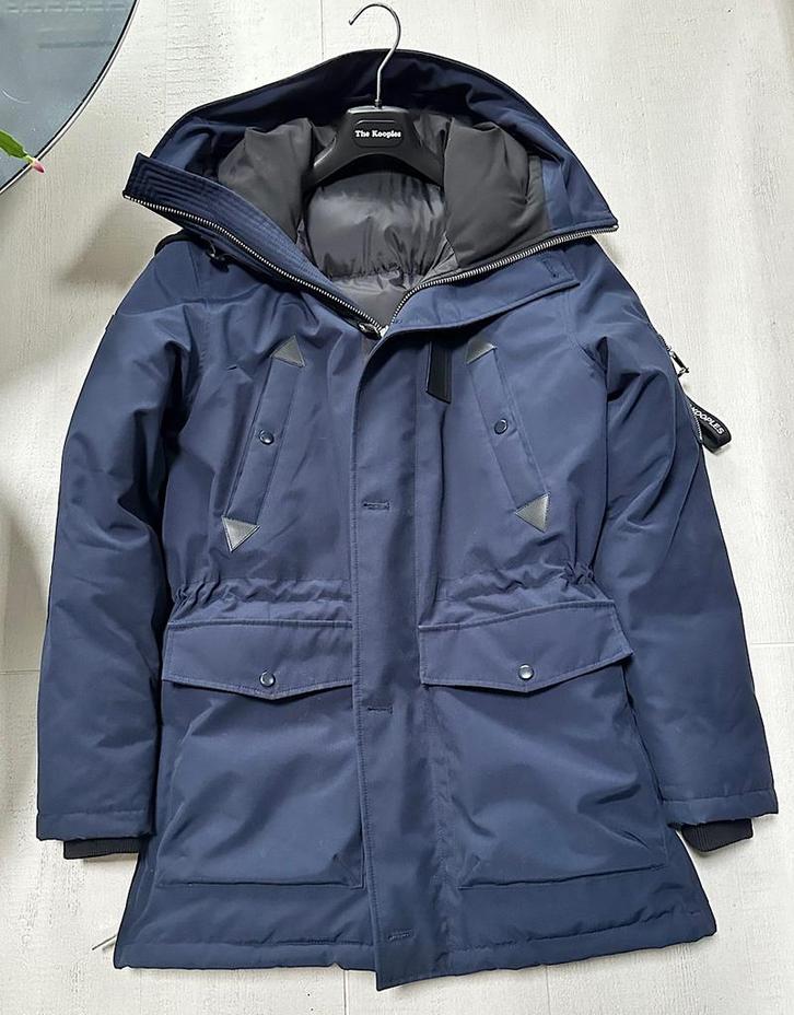 De winterjas van Kooples, Kleding | Dames, Jassen | Winter, Zo goed als nieuw, Maat 36 (S), Blauw, Ophalen of Verzenden