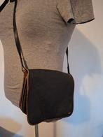 Berba leren handtas cognac/donkerbruin compact 20x18 cm, Handtassen en Accessoires, Tassen | Damestassen, Verzenden, Gebruikt