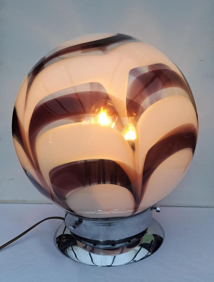 Lampe de table Murano Carlo Nason 80, Maison & Meubles, Lampes | Lampes de table, Comme neuf, Verre, Métal, Enlèvement