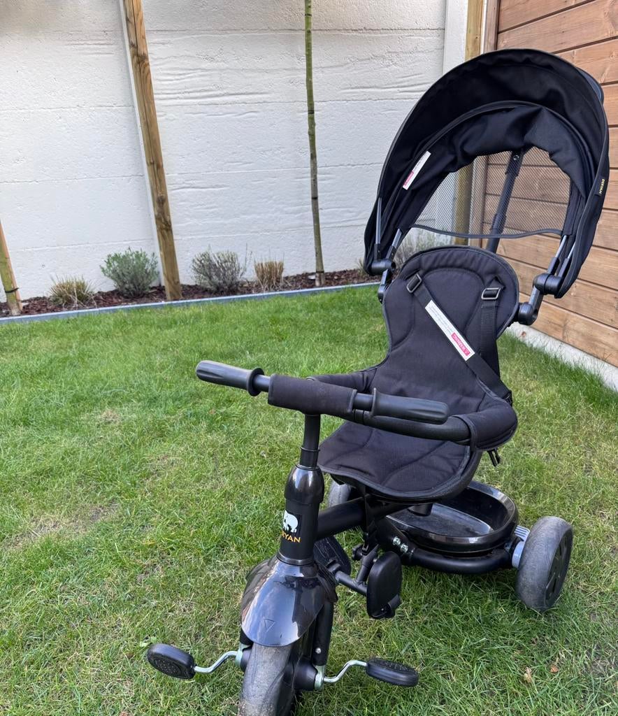 Deryan driewieler met duwstang, Ophalen, Zo goed als nieuw, Duwstang