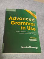 Grammaire avancée en usage - Martin Hewings, Livres, Livres d'étude & Cours, Enlèvement ou Envoi, Comme neuf, Martin Hewings