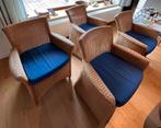 4 Rieten binnenhuis stoelen Vincent Sheppard, Huis en Inrichting, Ophalen, Zo goed als nieuw