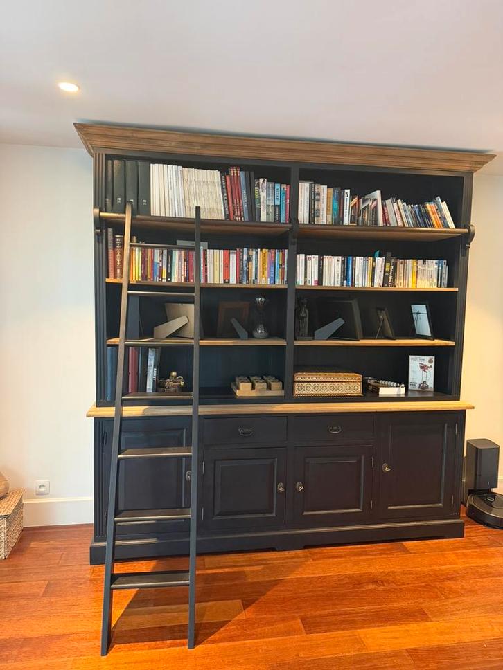 Hoogwaardige boekenkast (Vlaams) — 235 cm —, Huis en Inrichting, Kasten | Boekenkasten, Zo goed als nieuw, 200 cm of meer, 200 cm of meer