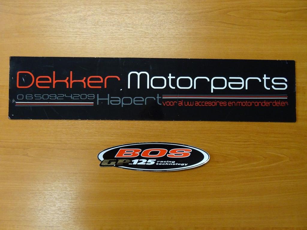 Bos Exhausts Uitlaat / Demper Sticker # Bos GP-125 Racing Te, Motoren, Accessoires | Stickers, Ophalen of Verzenden