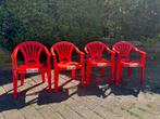 4 rode kinderstoeltjes – stevig & ideaal voor buiten, Ophalen, Gebruikt